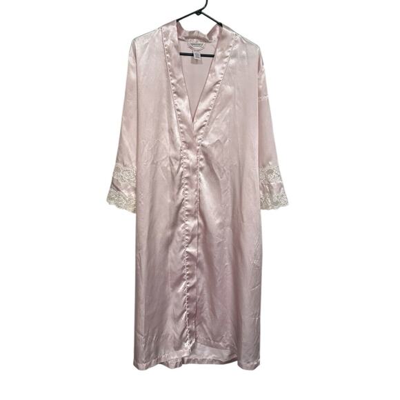 VTG Morgan Taylor Intimates Nightgown Robe Relax Large Silky Has Snags READ - Picture 1 of 14